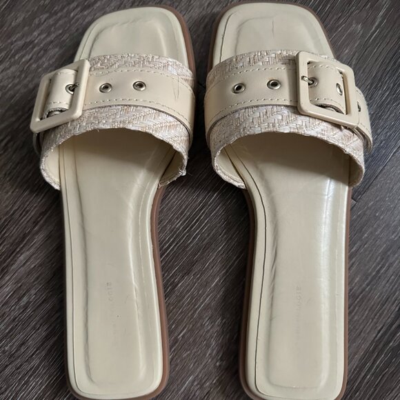NWT By Anthropologie 7.5 Buckle Slide Sandals - Picture 3 of 6